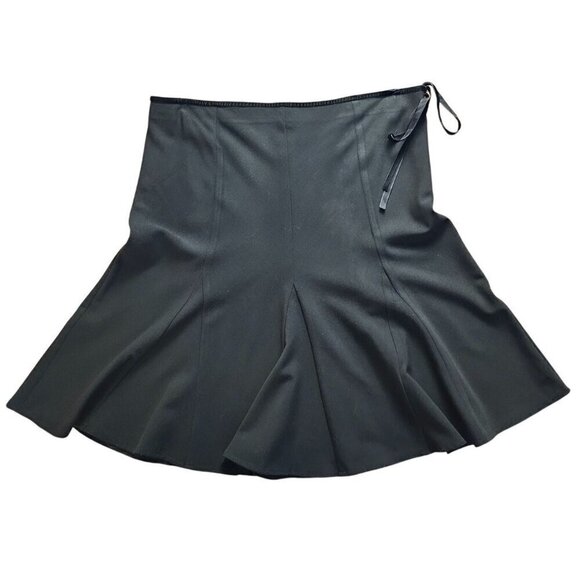 Copper Key Black A-Line Skirt Size 13 Polyester Spandex Womens Flattering Fit - Picture 2 of 4
